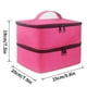 thumbnail image 3 of Bolsa de almacenamiento de de uñas de doble capa, con divisores ajustables, portátil, 30 rejillas, estuche organizador para secador de uñas,, 3 of 4