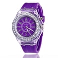 thumbnail image 2 of Reloj electrónico transparente para estudiantes, hombres y mujeres, tendencia neutra, cuarzo, luminoso, resistente al agua, reloj deportivo de silicona, 2 of 6