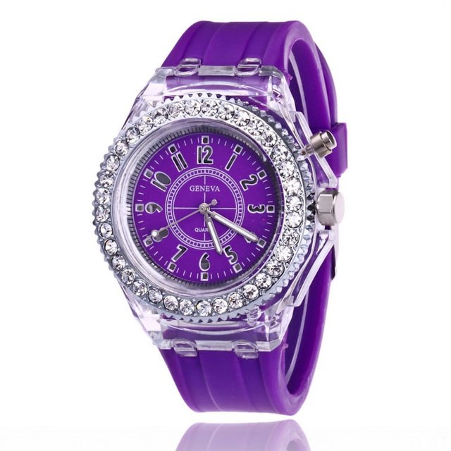 Reloj electrónico transparente para estudiantes, hombres y mujeres, tendencia neutra, cuarzo, luminoso, resistente al agua, reloj deportivo de silicona