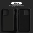 thumbnail image 3 of Original For iPhone 13 11 12 14 Pro Max Mini Case Liquid Silicone Soft Cover For iPhone 14 7 8 Plus XS XR X SE Shockproof Cases, 3 of 5