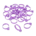 thumbnail image 1 of 24 piezas de ataduras para bolsas de pastelería, ataduras para bolsas de glaseado, clips de decoración de silicona para cupcakes y galletas, morado, 1 of 6