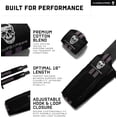 thumbnail image 5 of Gymreapers Weightlifting Wrist Wraps (IPF Approved) 18" Professional Quality Wrist Support with Heavy Duty Thumb Loop - Best Wrap for Powerlifting Competition, Strength Training, Bodybuilding, 5 of 6