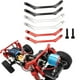 thumbnail image 4 of Par de soportes de carrocería delanteros y traseros para MN86 MN86K MN86S MN86KS Piezas de repuesto de alto rendimiento modificado DIY Plata SM SunniMix columna de carcasa de coche remoto, 4 of 4
