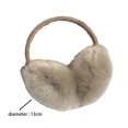 thumbnail image 2 of Orejeras de invierno cálidas y peludas artificiales para hombre/mujer, 2 of 5