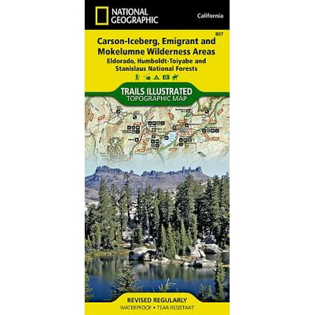 National Geographic Maps: Trails Illustrated: Carson-Iceberg, Emigrant, and Mokelumne Wilderness Areas [eldorado, Humboldt-Toiyabe, and Stanislaus National Forests] - Folded