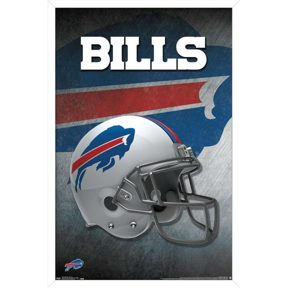 NFL Buffalo Bills - Helmet 16 Wall Poster, 14.725" x 22.375", Framed