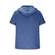 thumbnail image 4 of pstuiky camisetas de hombre, Blusa tipo túnica holgada de manga corta con capucha para hombre, de verano, de secado rápido, elástica y con protección solar. camisas casuales para hombre m, 4 of 5