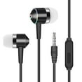 thumbnail image 4 of Flmtop Universal 3.5mm Plug In-Ear Music Bass Wired Earphones Sports Headsets with Mic, 4 of 10