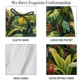 thumbnail image 4 of luoweisi Men's Beach Shorts Quick Dry Swim Trunks with Mesh Lining Tropical Plants S, 4 of 5