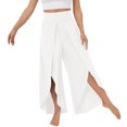 thumbnail image 1 of Pantalones Pantalones de playa para mujer Pantalones de verano de estilo casual Traje diario de ajuste holgado (Blanco M) Ygjytge Blanco T M para Mujer, 1 of 7