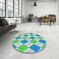 thumbnail image 3 of Ahgly Company Indoor Rectangle Patterned Pale Green Novelty Area Rugs, 5' x 7', 3 of 6