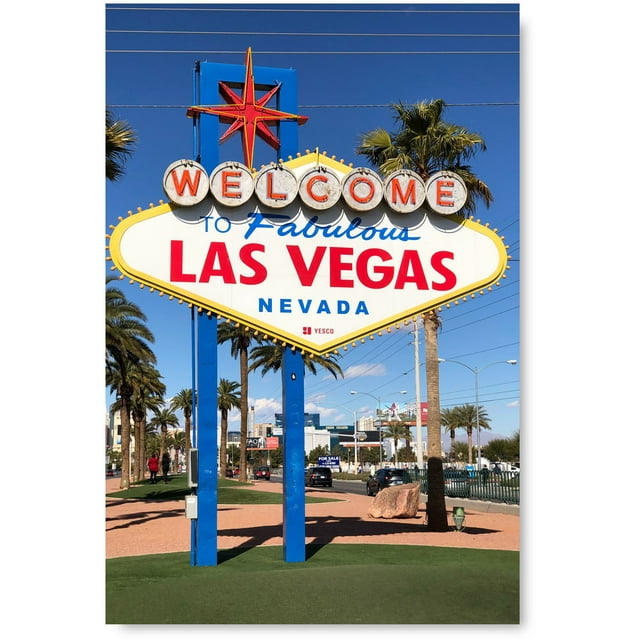 Awkward Styles Welcome to Fabulous Las Vegas Sign Poster Artwork Las Vegas Unframed Decor for Office Welcome to Fabulous Las Vegas Poster Wall Art Printed Photo American Poster Stylish Decor Ideas