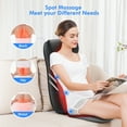 thumbnail image 3 of Snailax Shiatsu Massage Chair Pad for Pain Relief, Back Massager with Heat, Deep Kneading Seat Massage Cushion‎, Gifts, 3 of 6