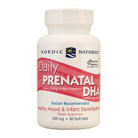 Nordic Naturals - quotidien prénatal DHA, saine humeur et le soutien du développement du nourrisson, 60 Gels mous
