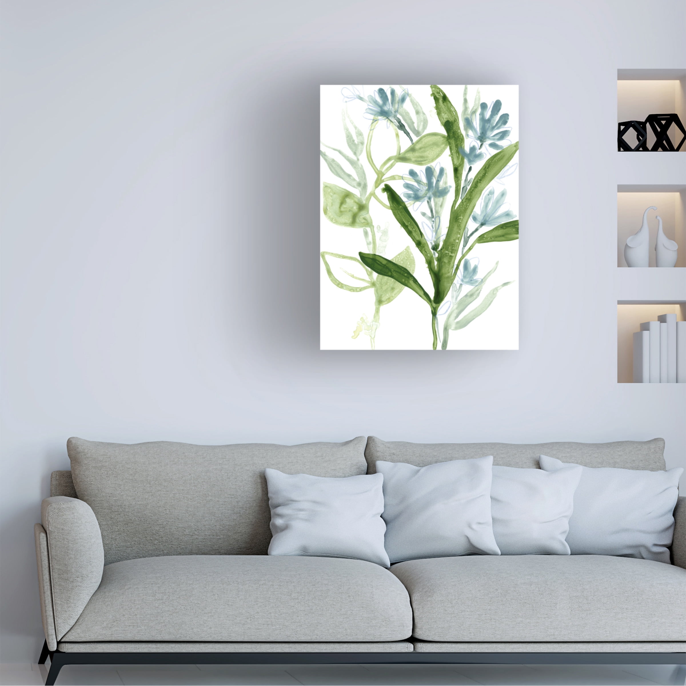 June Erica Vess 'Meadow Blues III' Canvas Art
