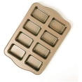 thumbnail image 1 of Mini Loaf Pan 8-Cavity Carbon Steel Bakeware Non-Stick Bread Baking Tray One-Piece Design, 1 of 1