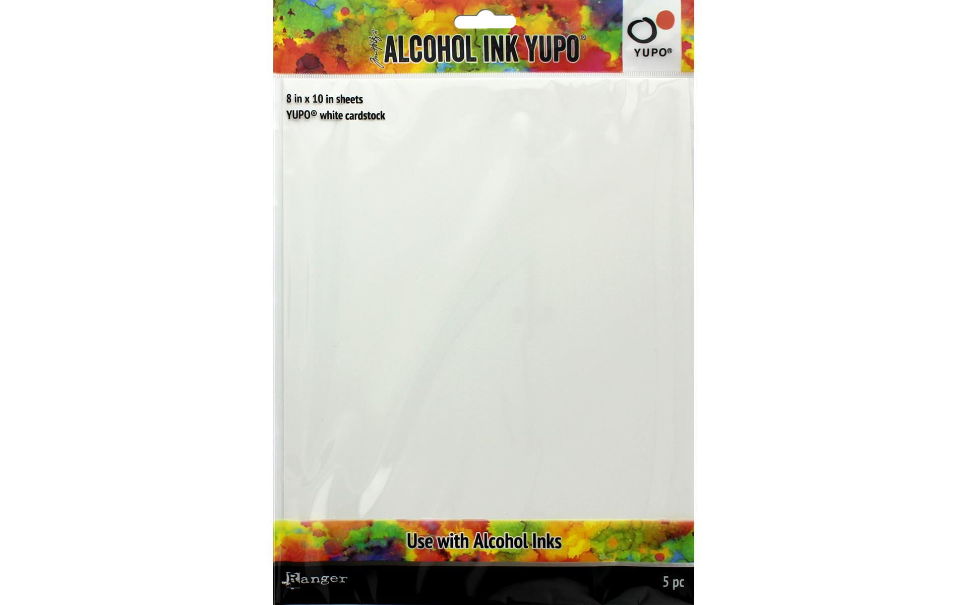 Ranger THoltz Alcohol Ink Yupo Cdstk 8x10 White