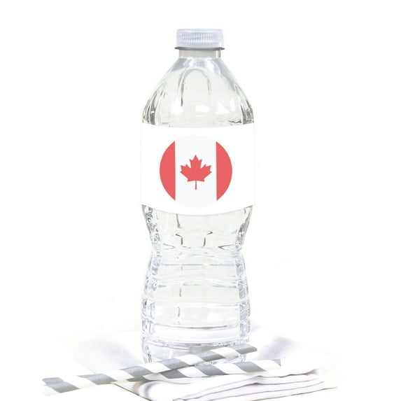 Global World Flag Party Collection, Hanging Paper Pennant Banner with String, Canada
