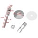 thumbnail image 4 of 2 Pair Toilet Seat Fixing Hinge Set M6 X 71.5mm Stainless Steel Toilet Lid Hinge Fixing Bracket C0102G Compatible, 4 of 5