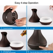 Vase Air Purifier Oil Burner Aroma Diffuser Humidifier Aromatherapy 1518-2