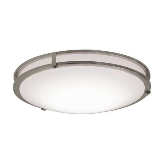 Afx RndLEDMnt,24in,5000K,3100lm,Slvr,Steel CAF24L5AJUDSN