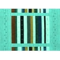 thumbnail image 1 of Ahgly Company Indoor Rectangle Abstract Turquoise Blue Contemporary Area Rugs, 7' x 10', 1 of 4