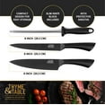 Thyme & Table Knife Set, 13Piece Kitchen Slim Block Stainless Steel