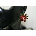 thumbnail image 3 of Just Love Jewels Enamel Poinsettia Earrings Costume Jewelry, Christmas Holiday Jewelry Gift, 3 of 5