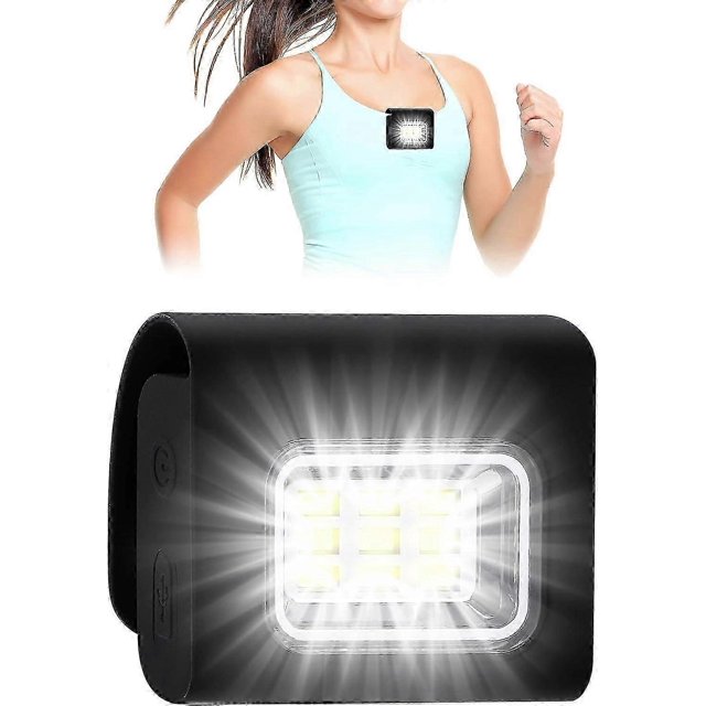 Running Lamp, Chest Light suitable for Running, USB Rechargeable LED Chest Lamp Mini LED Night Light with 4 Lighting Modes Running Lamp