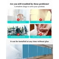 thumbnail image 3 of Window Privacy Film, Wave Blue UV Sun Blocking Window Tint Film Heat Control One Way Blackout Window Film, Pure Blue Solid Color Simple Minimalism Art Non Adhesive Static Cling Sticker 23.6x59 In, 3 of 7