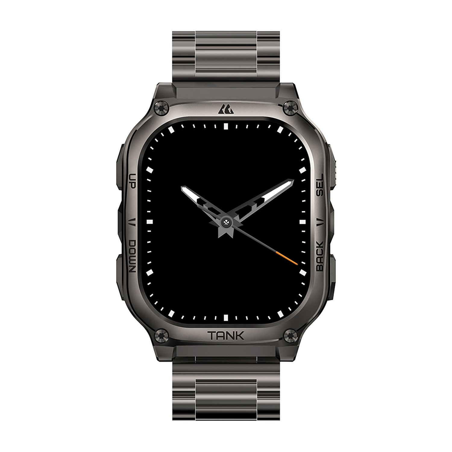 KOSPET TANK M3 Special Edition 1.96-In.-AMOLED Smartwatch with Stainless Steel Band (Black), P-MS003-B