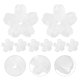 thumbnail image 5 of 150 cuentas de flores: cuentas de pétalos de vidrio con degradado de flor de cerezo - Tapas espaciadoras de flores - Tapas transparentes de cinco pétalos para pulseras y bisutería DIY, 5 of 7