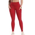 thumbnail image 2 of Collants de Sport pour Femmes Leggings de Compression Froncés Pantalons de Yoga d'Entraînement, 2 of 7
