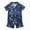 H137-BU2, variant on TOWED22 Girls Pajamas Sets Short Sleeve Kids Pjs Button Down Sleepwear Cute Pajamas Lightweight Comfy 2-Piece Outfits,18-24 M