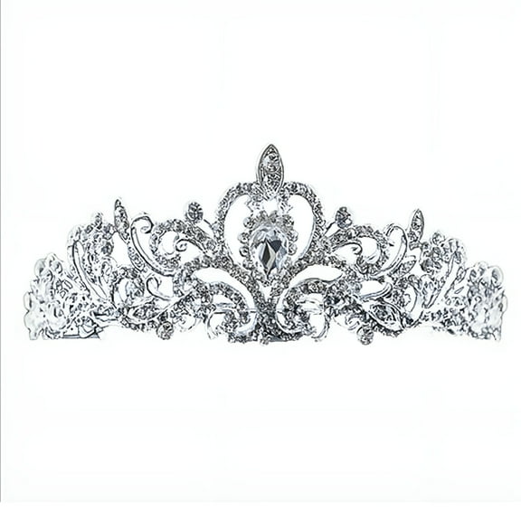 DESIGNICE Crown, Women Shiny Luxury Rhinestone Bridal Princess Hair Tiara Crown Headband for Wedding