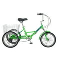 thumbnail image 4 of Lilypelle 24" Adult Tricycle Folding Tricycle 3 Wheel Bikes 7 Speed Trikes with Shopping Basket for Seniors Adult,Apple Green, 4 of 15
