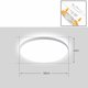 thumbnail image 2 of Lámpara de techo LED de tres etapas, resistente al agua y a la humedad, moderna, sencilla, redonda, adecuada para dormitorios, pasillos, balcones, cocinas y baños., 2 of 4