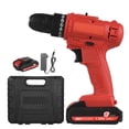 thumbnail image 1 of TFixol 21V Portable Cordless Electric Drill 3/8 Inch Chuck Handheld Power Drill Screwdriver with 1.5Ah Battery Fast Charger, LED Work Light 2-variable Speed 25+1 Torque Adjustment 30N.m, 1 of 7