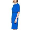 thumbnail image 4 of Calvin Klein Women's Blue Logo-Taped Sheath Dress, 4 of 4