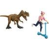 Jurassic World Camp Cretaceous Brooklynn & Monolophosaurus Human & Dino Pack with 2 Action Figures & Scooter, Toy Gift and Collectible