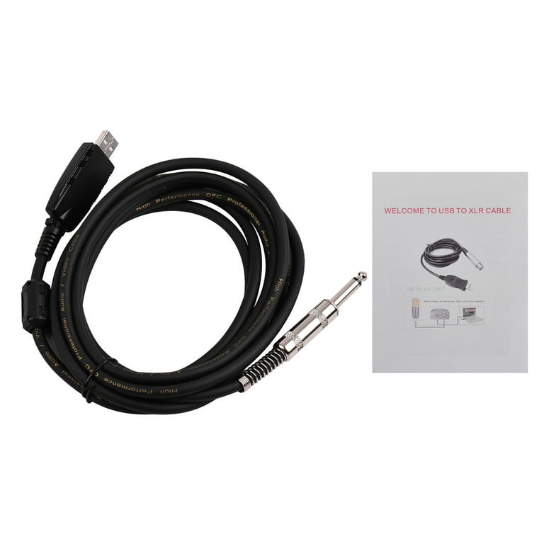 Audio Cable,Male To Usb Link Cable To (1/4inch) Pc
