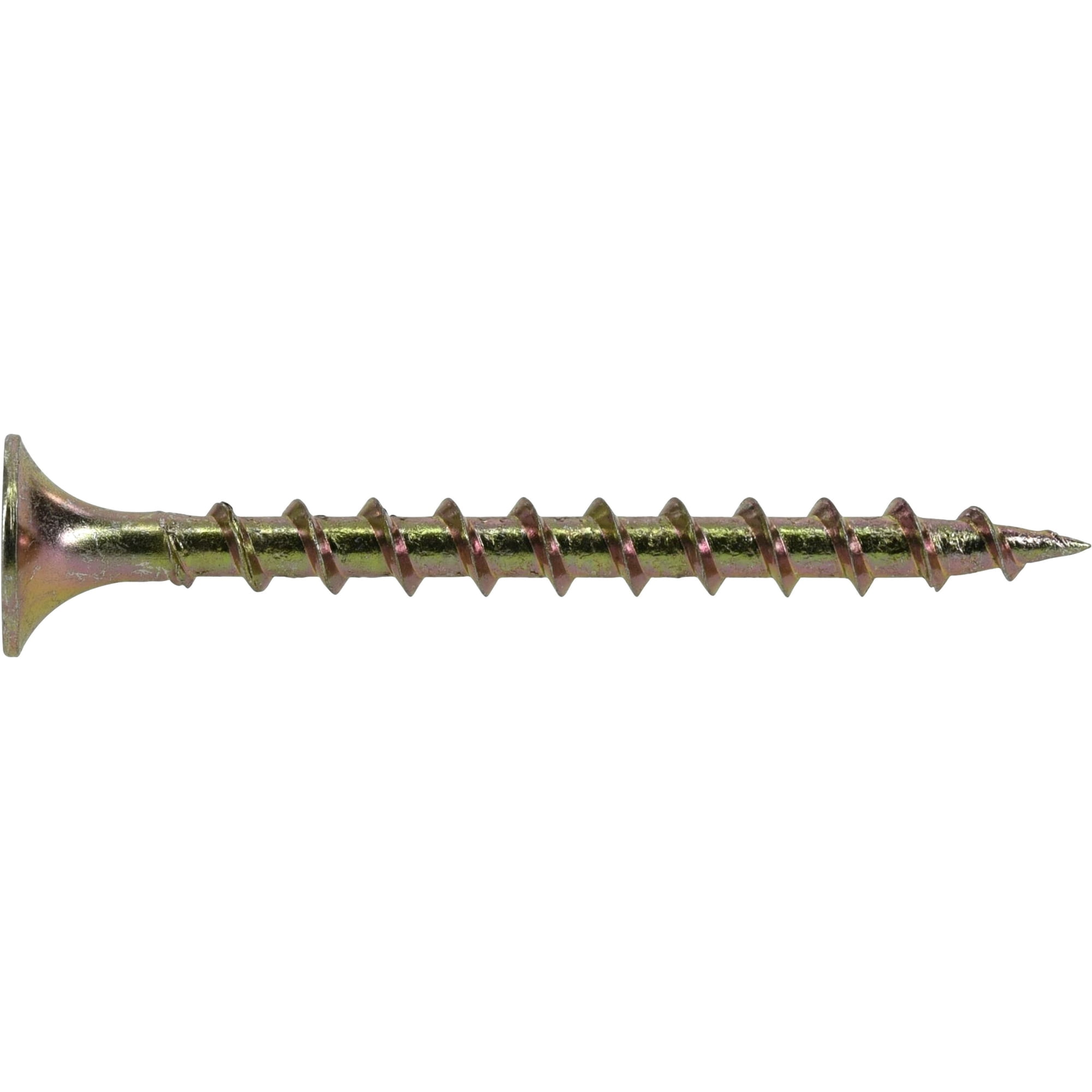 Hillman Wood Construction Screws, #8 x 2-1/2", Steel, Yellow Zinc Finish, Interior, Phillips, Gold, 50 pack