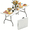 White, variant on BORGEBY 6 Ft Folding Table, Portable Plastic Table with Handle for Indoor, Outdoor, Party, Dining, Wedding, Events, Camping（White）