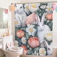 thumbnail image 6 of Easter Shower Curtain 70x90 Inches Waterproof Polyester Bathroom Decor with 12 Hooks, Multicolor Holiday Theme for Tub and Shower, 6 of 6