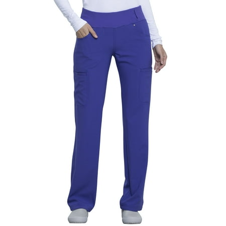 Cherokee Iflex Women's Scrubs Pant Mid Rise Straight Leg Pull-On CK002