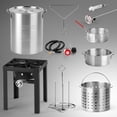 thumbnail image 5 of Ktaxon Propane Outdoor Fryer Fish Frying / Boiling Turkey Fryer Pot,55000BTU,30QT,10QT, 5 of 8