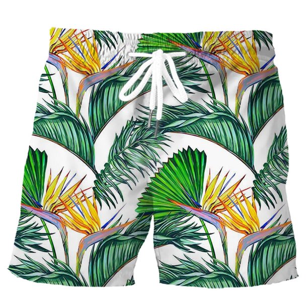 HX pantalones cortos de playa Hawaianos para Hombre, Ropa con estampado Floral de hojas polinesianas, a la moda, envío directo Fivean unisex