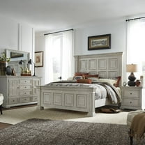 Liberty Furniture Industies, INC Big Valley Queen Panel Bed, Dresser & Mirror, Night Stand