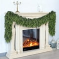 thumbnail image 2 of 9FT Cedar Christmas Garland, Artificial Thick & Lush Realistic Faux Cedar Christmas Decoration, Real Touch Greenery Garland for Table, Window, Stairs, Mante & Fireplace Indoor Outdoor Decor, 2 of 9