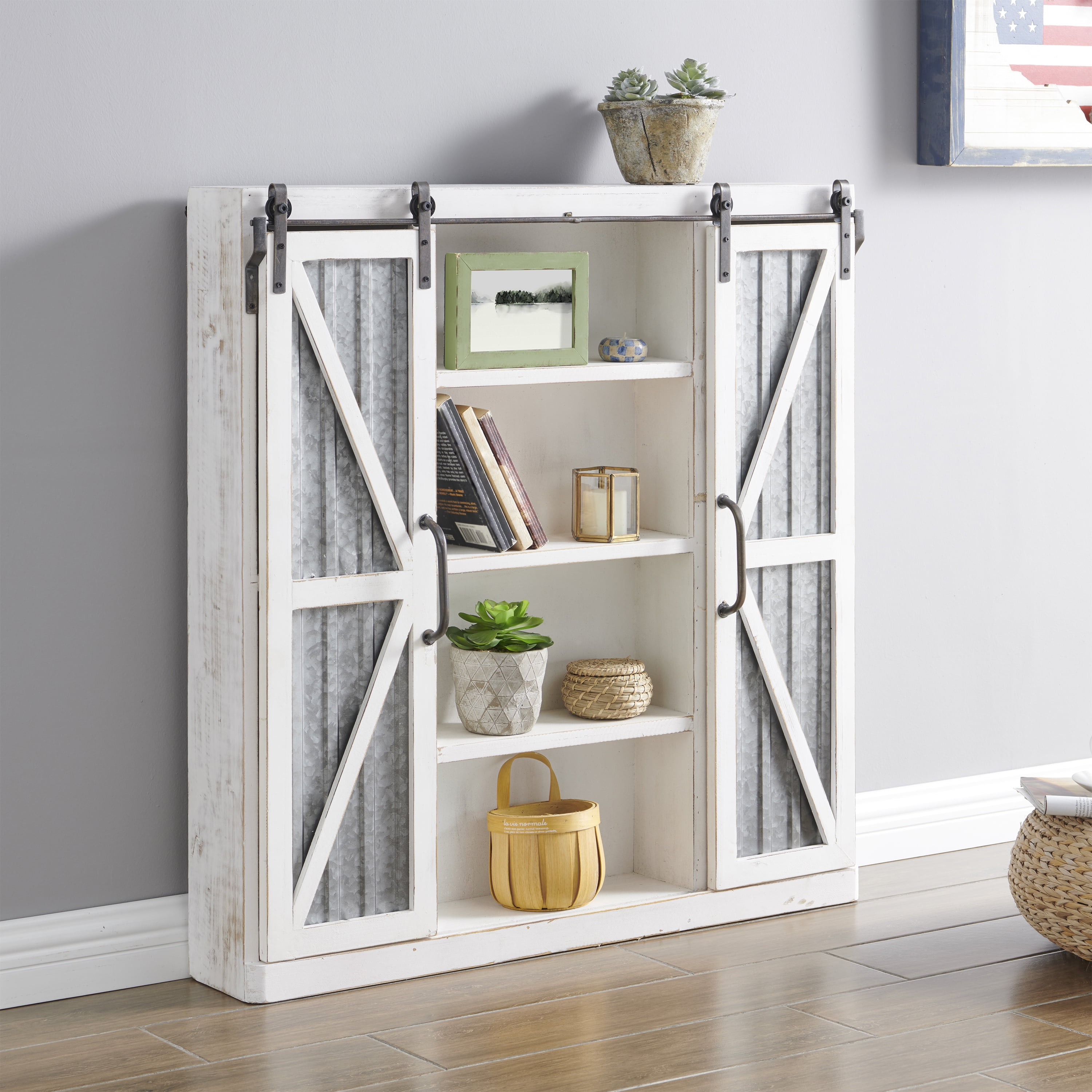 FirsTime & Co.® Wynne Farmhouse Barn Door Cabinet, American Crafted